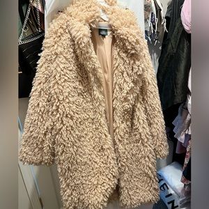 Wild fable Long faux fur cardigan